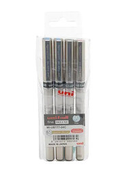 Uni-ball MI-UB177-40C Fine Deluxe Roller Ball Pens Set, 4 Pieces