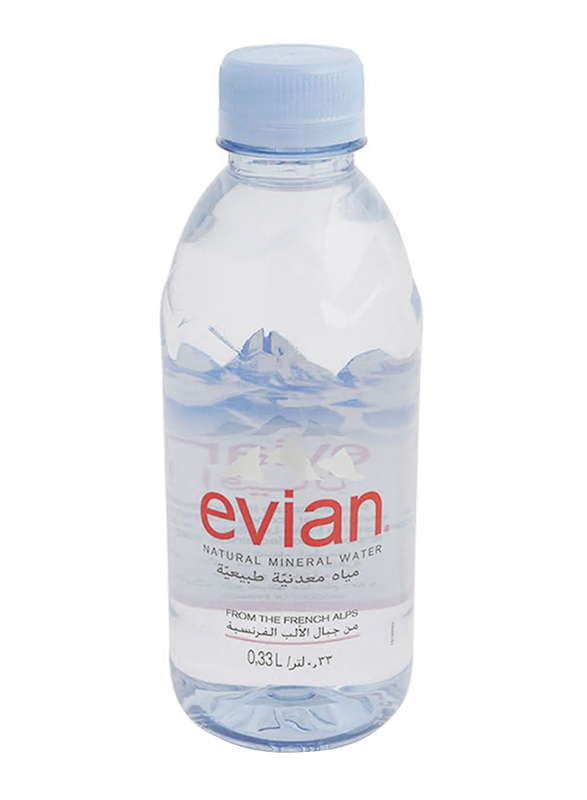 Evian Natural Mineral Water, 330ml