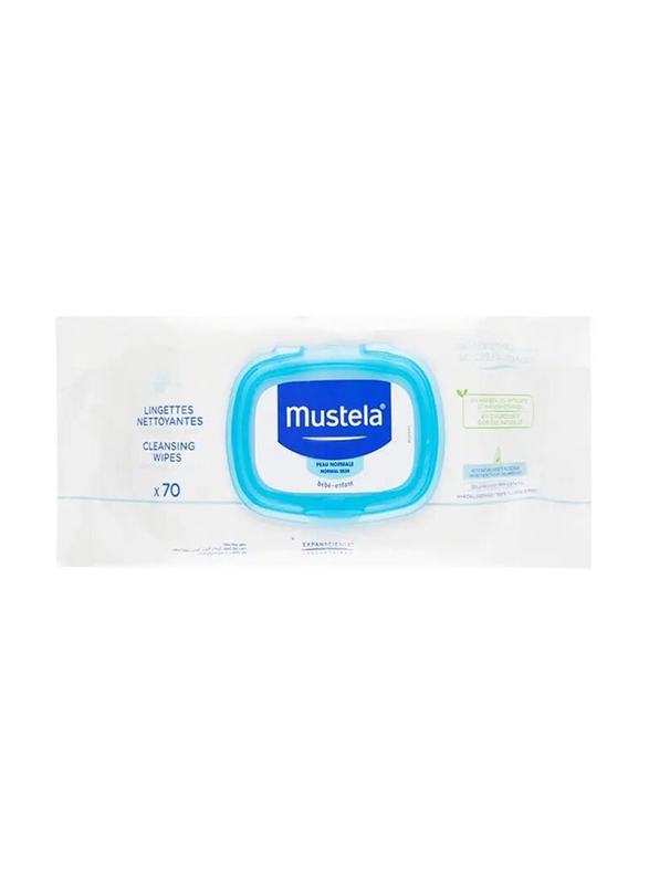 Mustela Cleansing Wipes, 70 Wipes