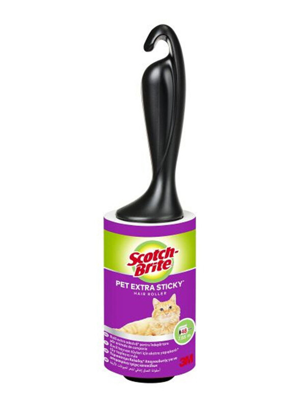 

Scotch Brite Sticky Hair Roller, 48 Sheets, Black
