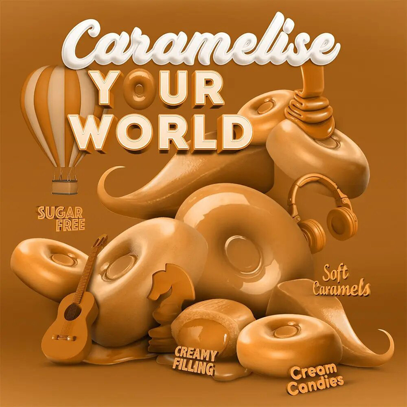 Storck Werther's Original Soft Chocolate Caramels Candy - 100g