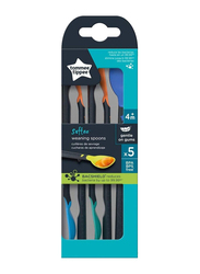 Tommee Tippee Softee Weaning Spoons, 5 Pieces, 4+ Months, Multicolour