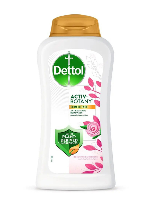 Dettol Active Antibacterial Body Wash Rose Water & Hibicus, 250ml