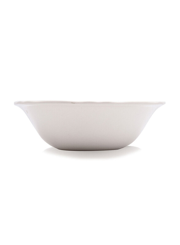 

Claytan 15.7cm Gorgeous Ceramic Full Round Cereal Bowl, White