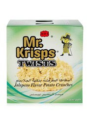 Mr. Krisps Twists Jalapeno Flavor Potato Crunches - 25 x 15g