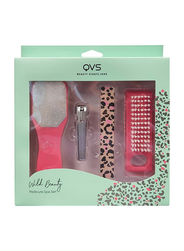 QVS Wild Beauty Pedicure Spa Gift Set, Multicolour