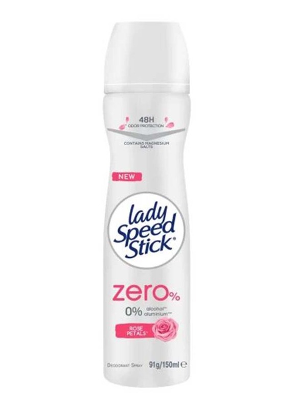 Mennen Lady Speed Stick Zero Rose Deodorant Spray, 150ml