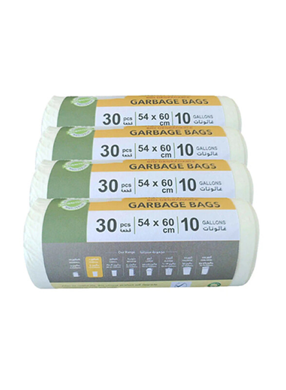 

Earth Green Choice Garbage Bags 10 Gallons, 54 x 60cm, 4 x 30 Sheets
