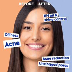 Nivea Face Wash Deep Pore Cleanser, Clear Up Anti-Acne Sea Salt, Salicylic & Hyaluronic Acid - 150ml