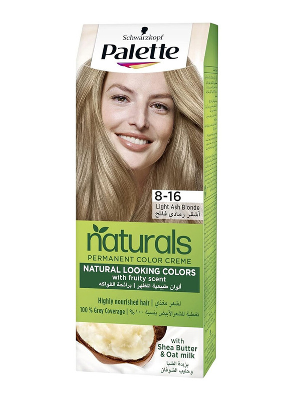 Palette Natural Colour Cream, 8-16 Light Ash Blonde