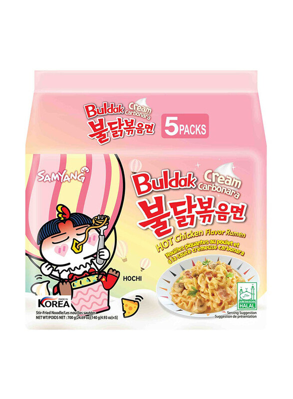 

Samyang Buldak Creamy Carbonara Noodels, 5 x 140g