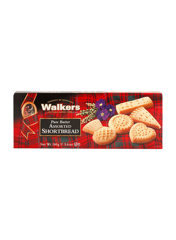 Walkers Pure Butter Assorted Shortbread, 160g