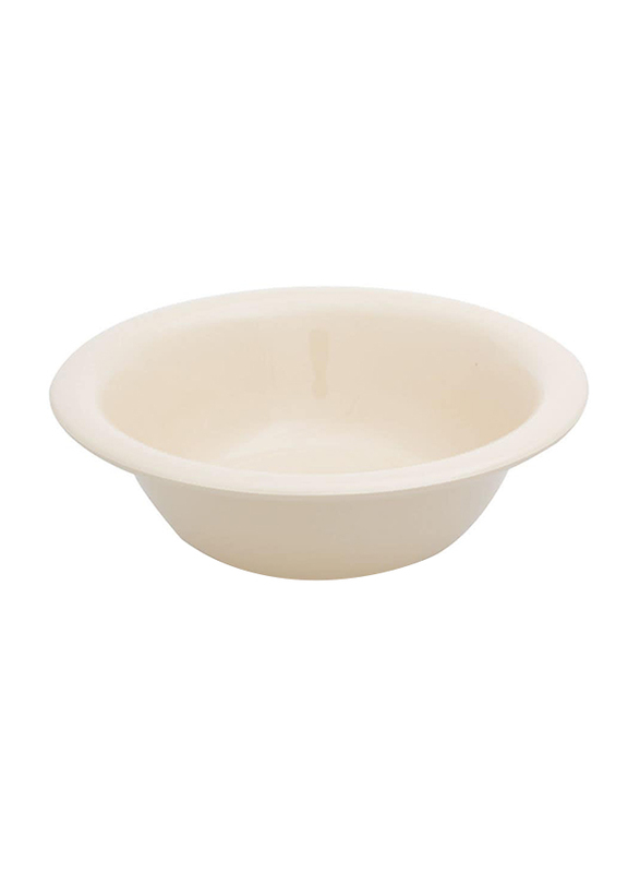 Hoover 8-inch Ceramic Round Salad Bowl, Beige