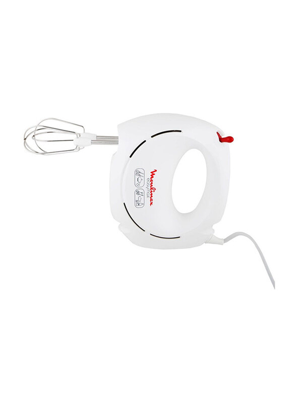 

Moulinex Easy Max Hand Mixer, 200W, HM250127, White