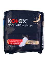 Kotex Maxi Night Time Sanitary Pads, 24 Pieces