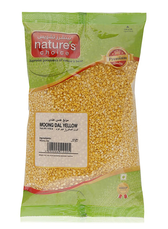 Natures Premium Quality Yellow Moong Dal, 1 Kg