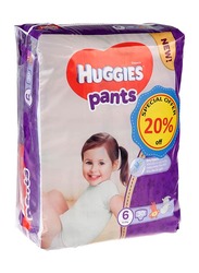 Huggies Baby Pants Diapers, Size 6, 15-25 kg, 30 Count