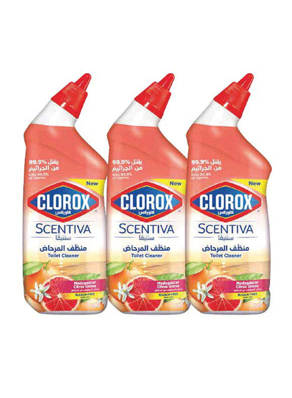 

Clorox Scentiva Toilet Cleaner Madagascar Citrus, 3 x 709ml