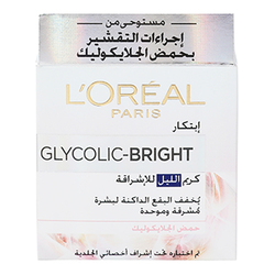 L'Oreal Paris Glycolic Bright Glowing Night Cream, 50ml
