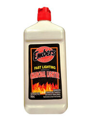 Embers Fast Lighting Charcoal Lighter, 946ml, White