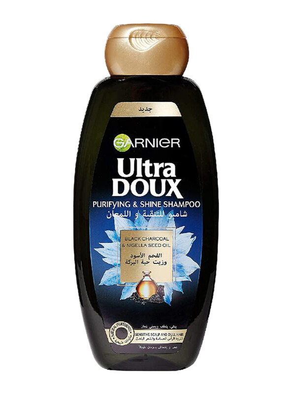 

Garnier Ultra Doux Black Charcoal & Nigella Seed Oil Purifying & Shine Shampoo, 400ml