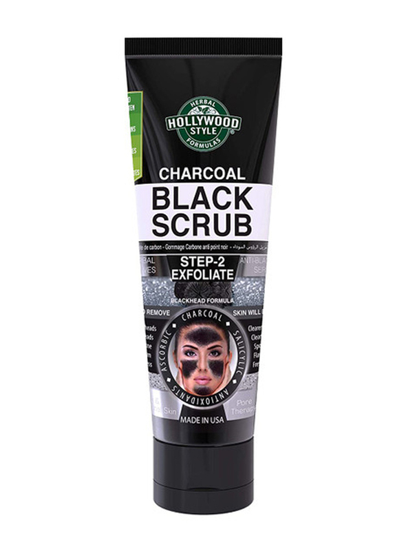 Hollywood Style Charcoal Black Scrub, 100ml