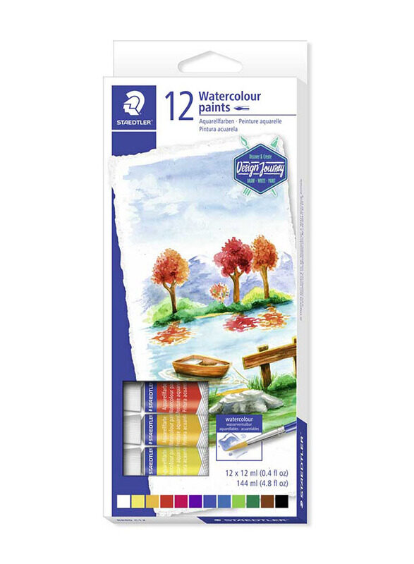 

Staedtler StaEDT Perfumeler Water Colour Paints, 12 x 12ml, Multicolour