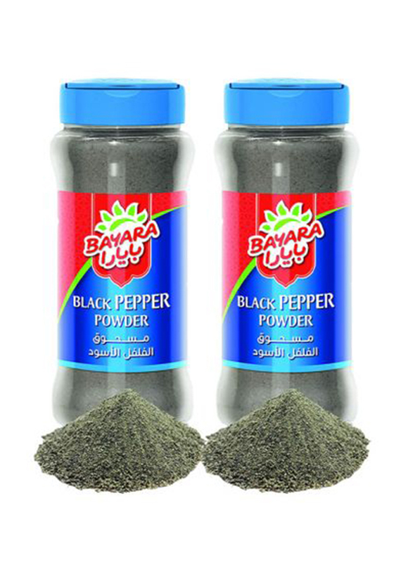 Bayara Black Pepper Powder, 2 x 330ml