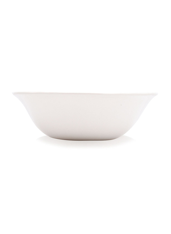 Claytan 15.7cm Gorgeous Ceramic Round Cereal Bowl, Grey/White