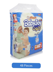 Baby Joy Cullote Diapers, Size 3, Medium, 6-12 kg, Jumbo Pack, 48 Count