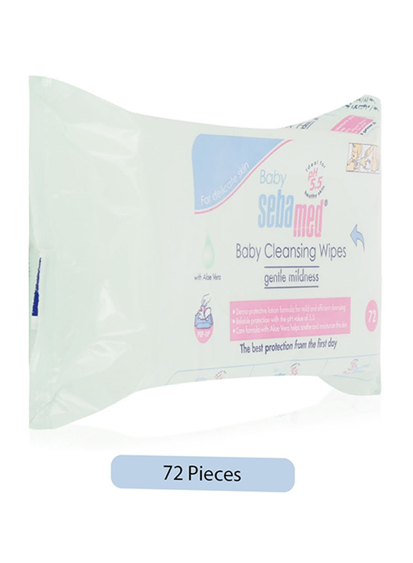 Sebamed 72-Pieces Baby Cleansing Wipes with Aloe Vera