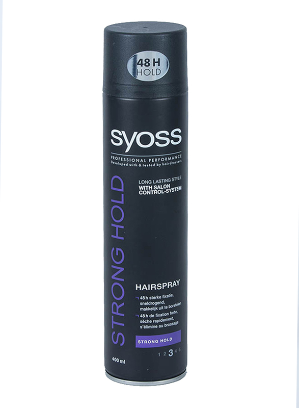 Syoss Strong Hold Hair Spray for All Hair Types, 400ml