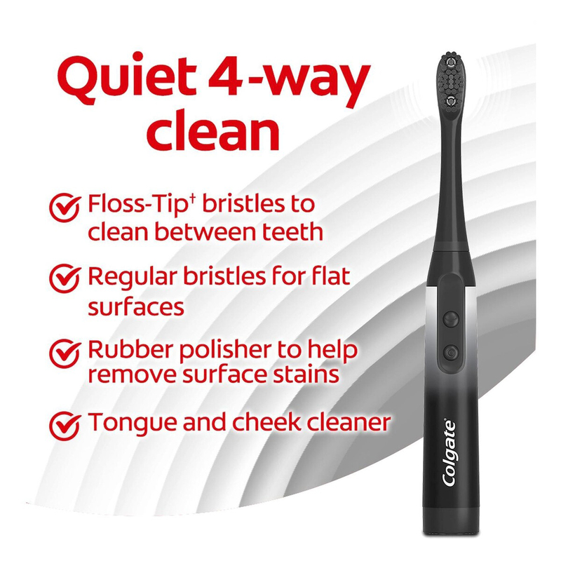 Colgate Toothbrush 360 Charcoal Refill, 2 Pieces