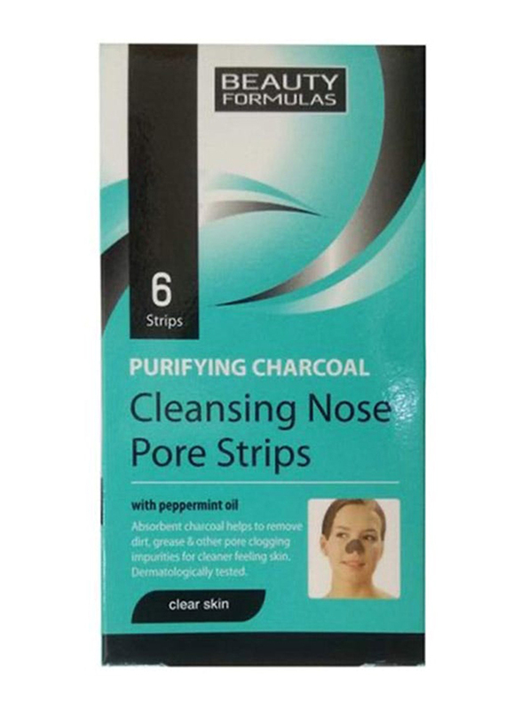 Beauty Formulas Charcoal Nose Strips - 6 Strips