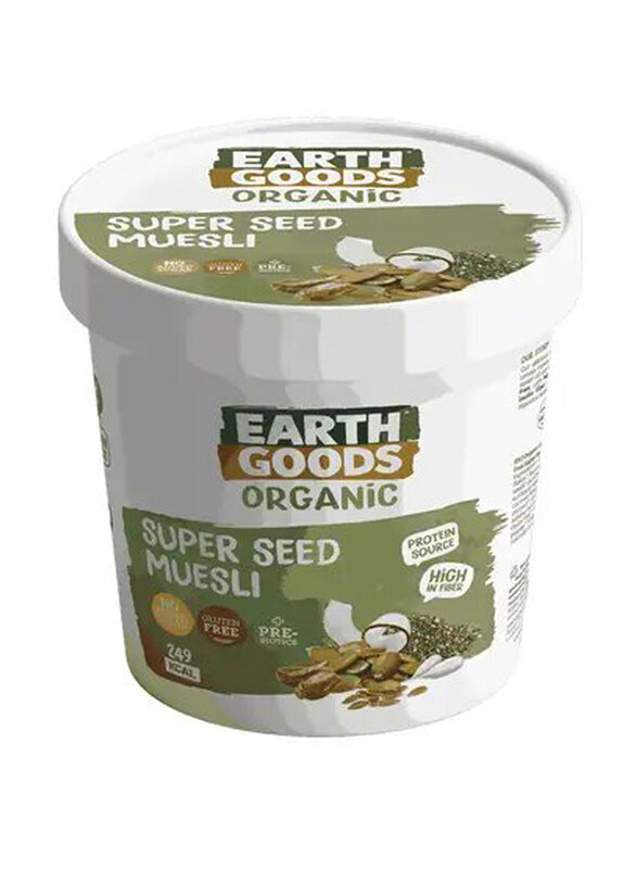 

Earth Goods Organic Gluten Free Super Seeds Muesli, 60g