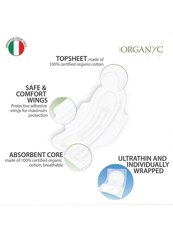 Organyc Pads - Night Wings Folded - 10 Pads