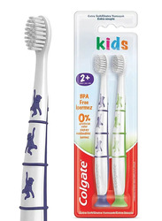 Colgate BPA Free Kids Toothbrush, 2+ Years, Extra Soft - 2 Pieces