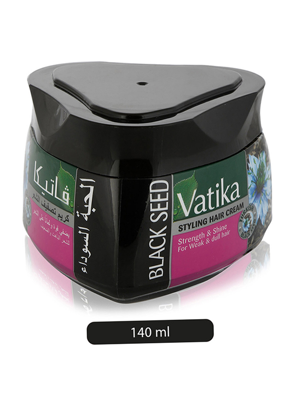 Vatika Black Seed Styling Hair Cream for All Hair Types, 140ml