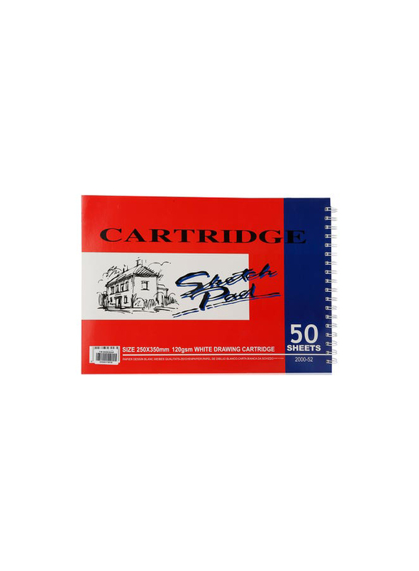 The Book Shop Sketch Cartridge Pad - 50 sheets, 25 x 35cm