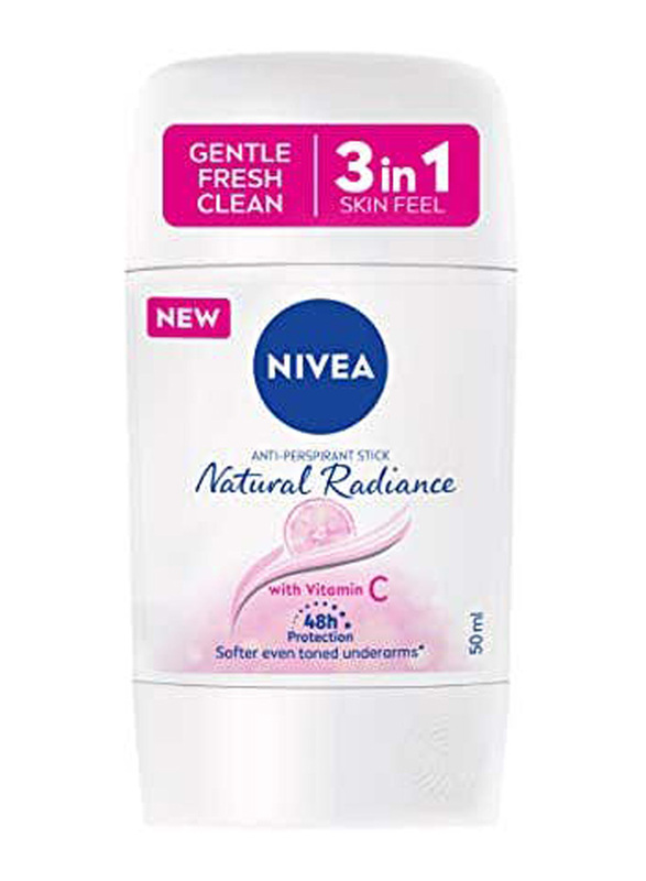 Nivea Natural Radiance Vitamin C Antiperspirant Stick for Women, 50ml