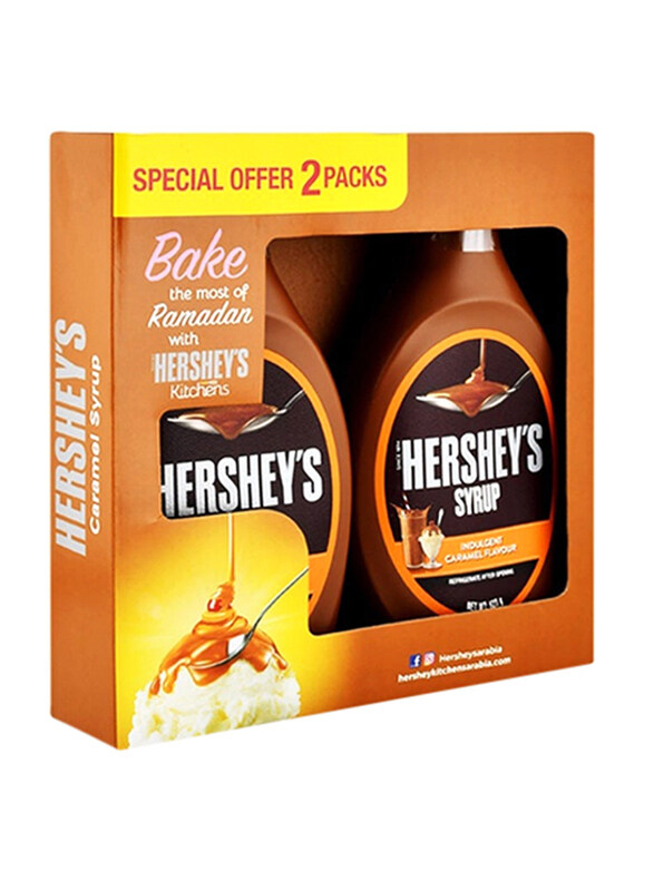 

Hersheys Indulgent Caramel Flavour Syrup, 2 x 623g