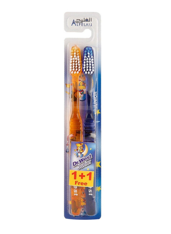 

Al Felaij Dr. West Junior Toothbrush, 2 Piece