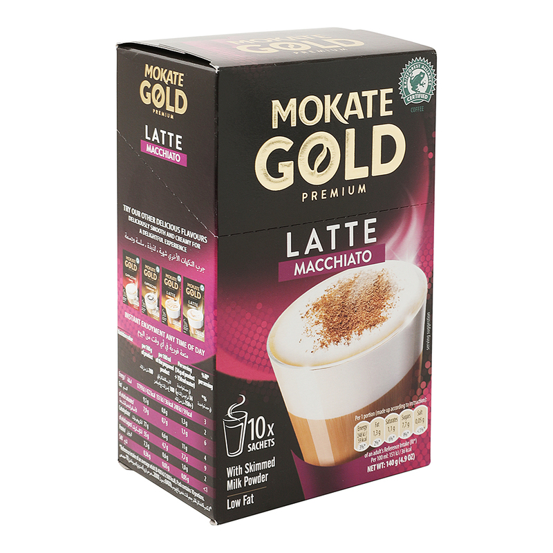 Mokate Premium Latte Macchiato Coffee, 140g