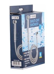 Verkk 120cm Shut-off Shower 1 Function Flexible Pvc Hose, Silver