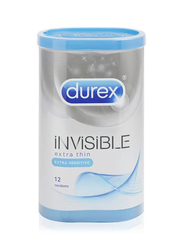 Durex Invisible Extra Thin Condoms - 12 Pieces