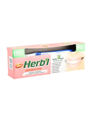 Dabur Sensitive Herbal Toothpaste with Free Toothbrush, 48 x 150gm