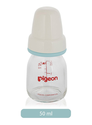 Pigeon Baby Feeding Glass Bottle 50ml, Clear
