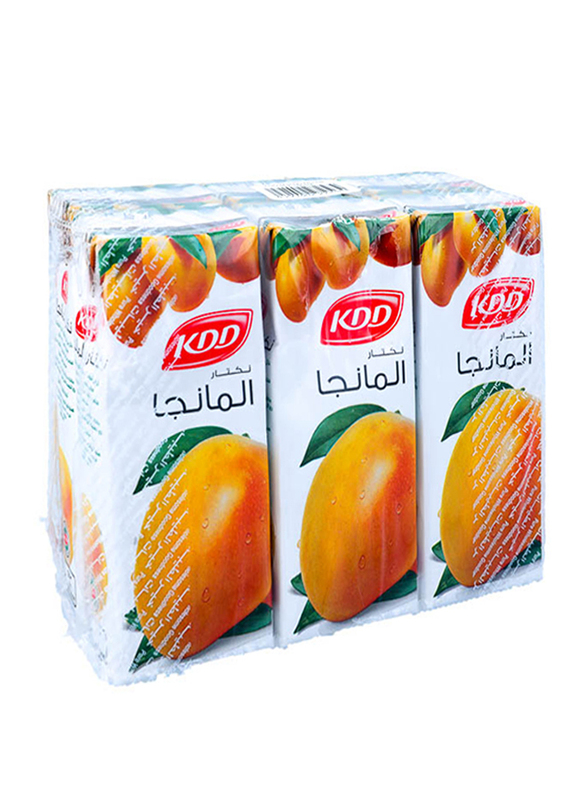 KDD Mango Flavor Juice Drink, 6 x 180ml