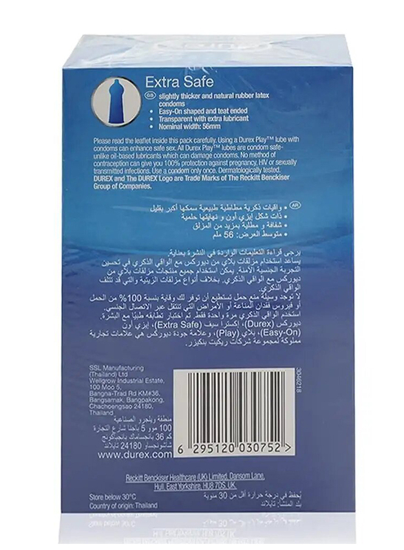 Durex Extra Safe Condoms, 20 Pieces