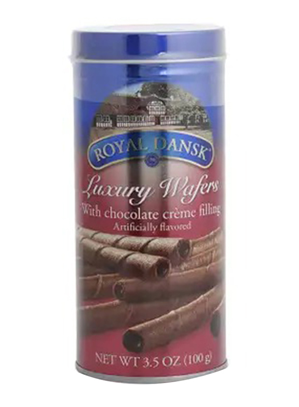 Royal Dansk Luxury Wafers with Chocolate Creme Filling, 100g